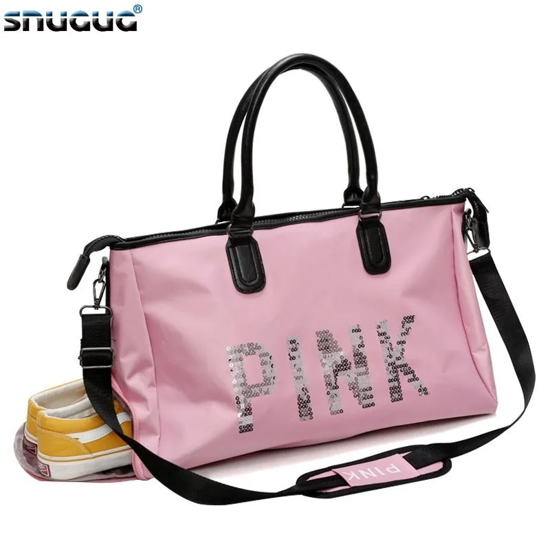 New Pink Travel Sports Bag Ladies Nylon Sport Gym Bag Women For Shoe Outdoor Big Fitness Bag 2019 Shoulder Training Yoga Bags
New Pink Travel Sports Bag Ladies Nylon Sport Gym Bag Women For Shoe Outdoor Big Fitness Bag 2019 Shoulder Training Yoga Bags