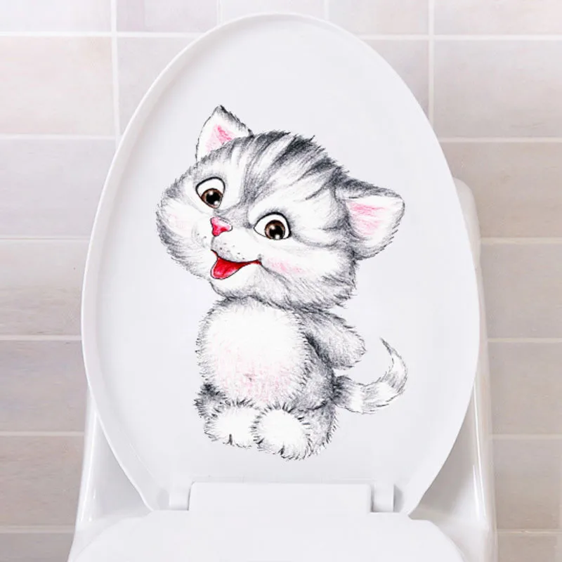The latest super cute kitten toilet stickers decorative painting bedroom living room TV wall decoration wall stickers murals
The latest super cute kitten toilet stickers decorative painting bedroom living room TV wall decoration wall stickers murals