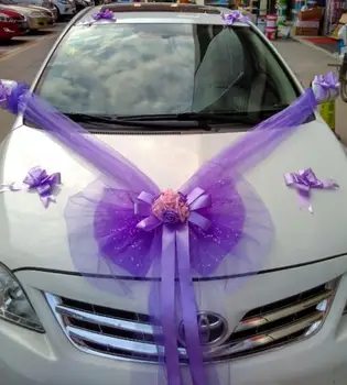 Tulle Bowknot PE Rose Ribbon Wedding Car with flower Decoration Sets Wedding Supplies
Tulle Bowknot PE Rose Ribbon Wedding Car with flower Decoration Sets Wedding Supplies