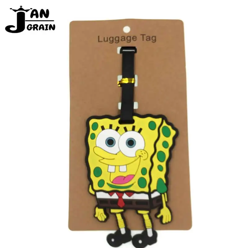 Travel Accessories Luggage Tag Cartoon SpongeBob Silica Gel Suitcase ID Address Holder Cute Baggage Boarding Tag Portable Label
Travel Accessories Luggage Tag Cartoon SpongeBob Silica Gel Suitcase ID Address Holder Cute Baggage Boarding Tag Portable Label