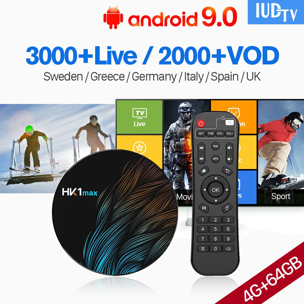 IUDTV Box IPTV Germany UK Italy Spain EX-YU Code HK1 MAX Android 9.0 4G+64G IPTV Germany UK Italy Spain IPTV Subscription IUDTV
IUDTV Box IPTV Germany UK Italy Spain EX-YU Code HK1 MAX Android 9.0 4G+64G IPTV Germany UK Italy Spain IPTV Subscription IUDTV