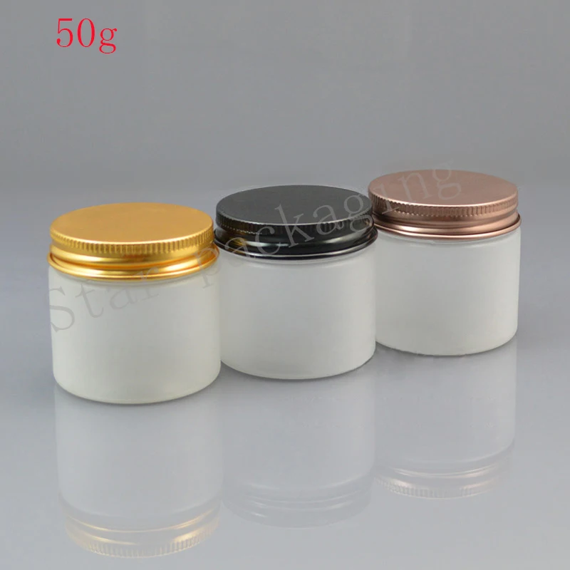 50pcs/lot 50g Aluminum Lid Frosting Plastic Tank Cosmetics Packaging Jars 50ML DIY Cosmetic Cream Lotion Jars
50pcs/lot 50g Aluminum Lid Frosting Plastic Tank Cosmetics Packaging Jars 50ML DIY Cosmetic Cream Lotion Jars