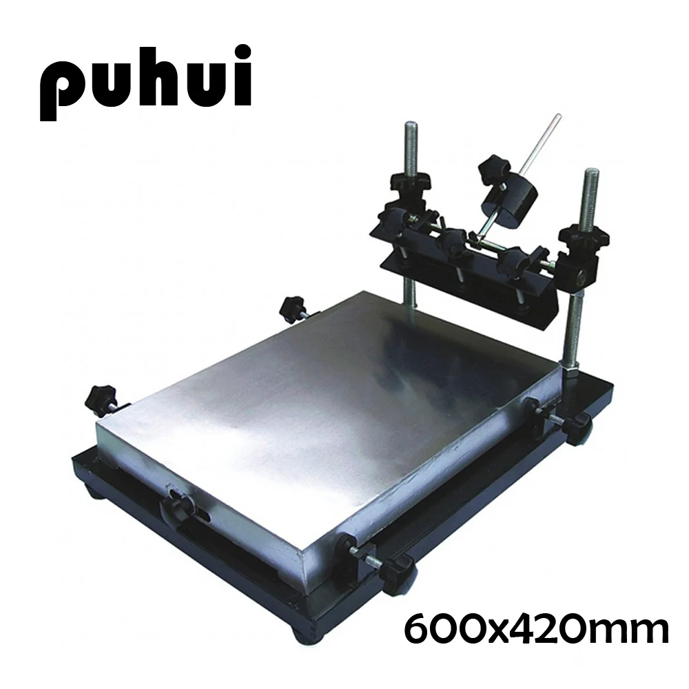 New pattern PUHUI 600x420mm Big Size PCB Solder Paste Manual Stencil Printer T-shirt Screen Printing Machine
New pattern PUHUI 600x420mm Big Size PCB Solder Paste Manual Stencil Printer T-shirt Screen Printing Machine
