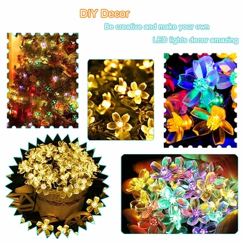 5m/7m/10m Solar Garland Flower Festoon Led Fairy Light USB String Lights Wedding Party Christmas Light Outdoor/Indoor Decoration
5m/7m/10m Solar Garland Flower Festoon Led Fairy Light USB String Lights Wedding Party Christmas Light Outdoor/Indoor Decoration