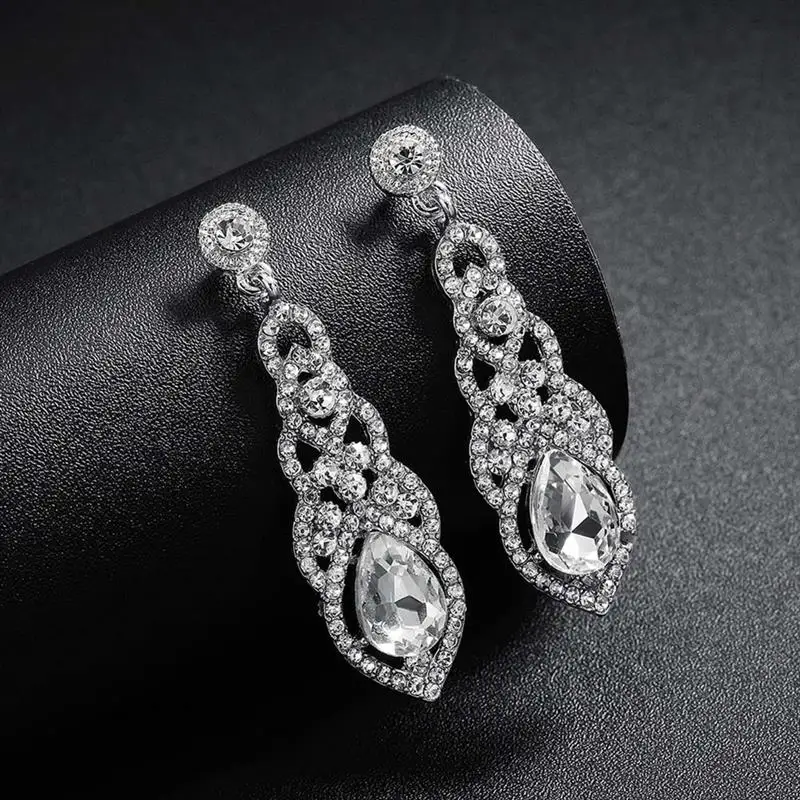 Women Formal Luxury Crystal Rhinestone Bridal Wedding Dangle Earrings for Women Wedding Jewelry Best Gifts 2019
Women Formal Luxury Crystal Rhinestone Bridal Wedding Dangle Earrings for Women Wedding Jewelry Best Gifts 2019