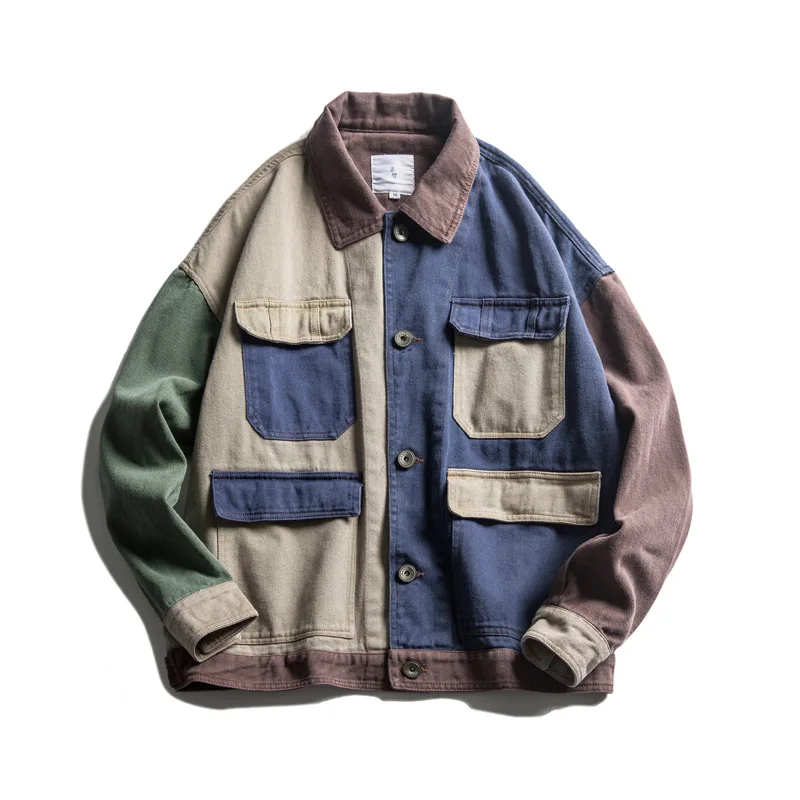 M-XL Men Denim Jackets For Men Color combo jacket Fit Casual With Pockets Coats For Men
M-XL Men Denim Jackets For Men Color combo jacket Fit Casual With Pockets Coats For Men