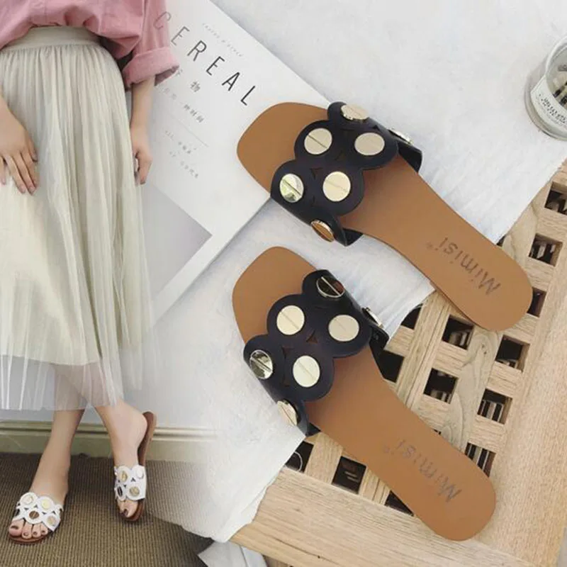 Summer Hot Sale Women Ladies Flats Peep Toe Slipper Shoes,Flats Breathable Rivet Crystal Bling Design Slipper Shoes Non-slip
Summer Hot Sale Women Ladies Flats Peep Toe Slipper Shoes,Flats Breathable Rivet Crystal Bling Design Slipper Shoes Non-slip