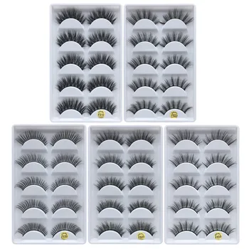 5 Pairs Natural False Eyelashes Long Handmade Makeup EyeLash 3D mink eyelashes fake eye lashes full strip eyelashes extension 
5 Pairs Natural False Eyelashes Long Handmade Makeup EyeLash 3D mink eyelashes fake eye lashes full strip eyelashes extension