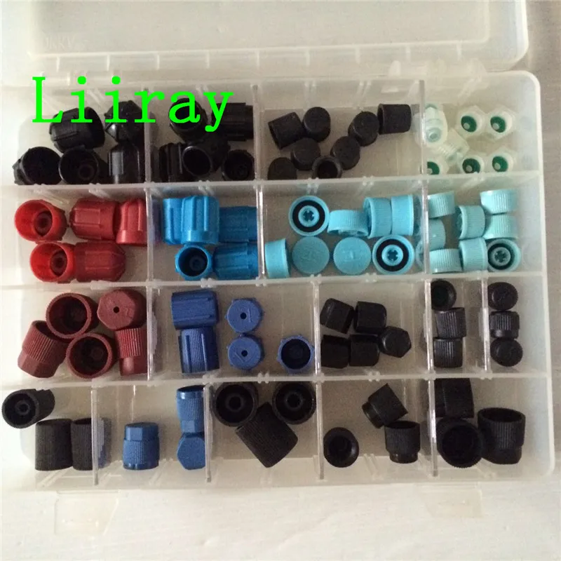HVAC Tool Auto A/C Universal R134a F12 R12 Air Valve Cap Dust Cover High / Low Pressure Set for Car Air Conditioning Reparing
HVAC Tool Auto A/C Universal R134a F12 R12 Air Valve Cap Dust Cover High / Low Pressure Set for Car Air Conditioning Reparing
