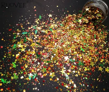 010#Mix Sizes Colorful Christmas Glitter with Shining Nail Glitter Shape for Glitter Craft Makeup Facepainting Art Decoration
010#Mix Sizes Colorful Christmas Glitter with Shining Nail Glitter Shape for Glitter Craft Makeup Facepainting Art Decoration