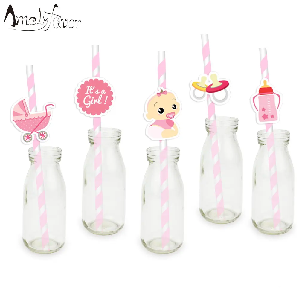 Girl Baby Shower Straw 25PCS Paper Straws Kids Birthday Party Festive Supplies Decoration Paper Drinking Straws
Girl Baby Shower Straw 25PCS Paper Straws Kids Birthday Party Festive Supplies Decoration Paper Drinking Straws