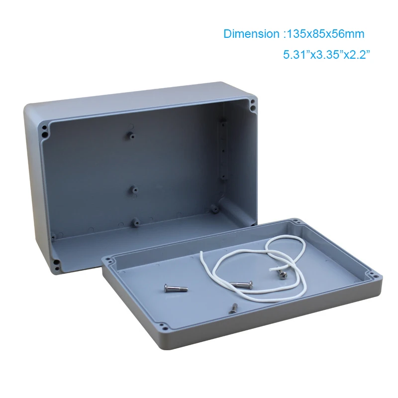 Waterproof Control Monitor Cable Junction Box / Industrial Use Aluminum Enclosure /Casing 135*85*56mm(5.31"x3.35"x2.2") FA2-2
Waterproof Control Monitor Cable Junction Box / Industrial Use Aluminum Enclosure /Casing 135*85*56mm(5.31"x3.35"x2.2") FA2-2