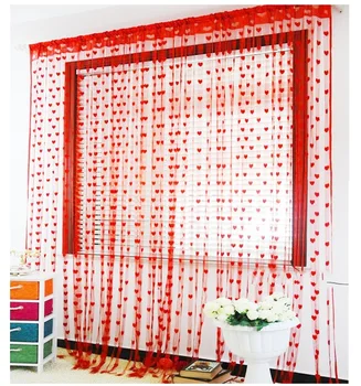 9 colors 100*200cm curtains Romantic Heart-shaped string sheer curtains for living room bedroom kitchen
9 colors 100*200cm curtains Romantic Heart-shaped string sheer curtains for living room bedroom kitchen