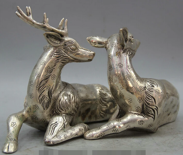 6" China Chinese Feng Shui Silver Plum Blossom Beer Animal Statue Sculpture Pair R0710 Discount 35%
6" China Chinese Feng Shui Silver Plum Blossom Beer Animal Statue Sculpture Pair R0710 Discount 35%