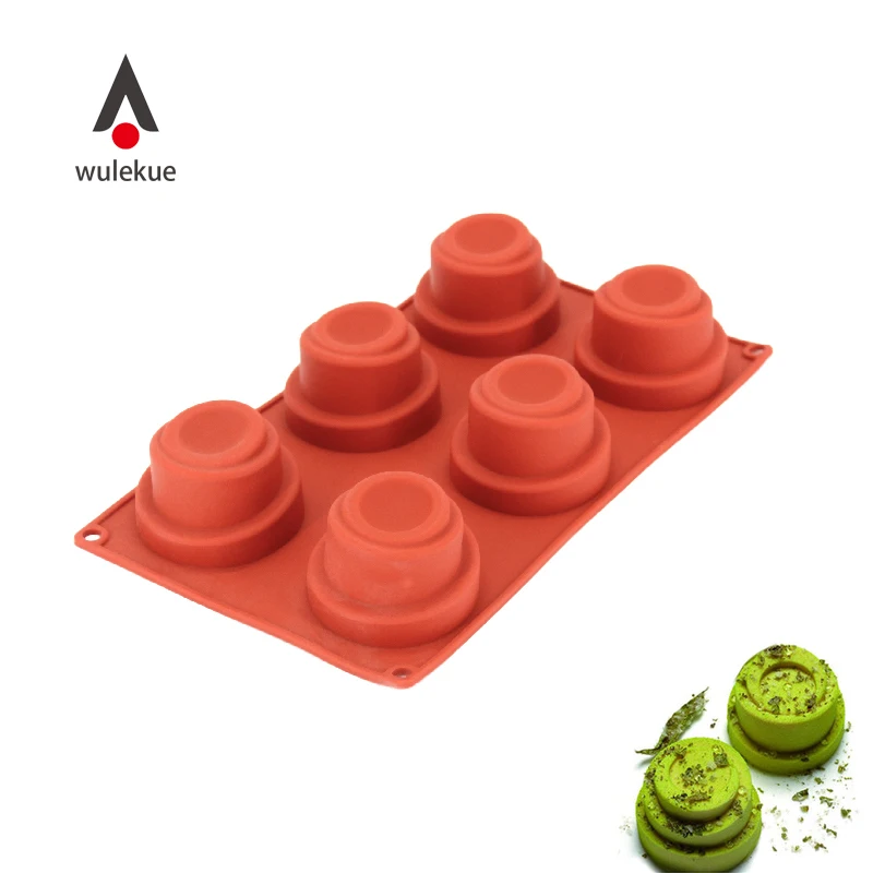 Wulekue Silicone Sprial 6 Cavity Baking Cake Chocolate Mousse Mould For Dessert Pastry Mousse Decorating Bakeware Accessories
Wulekue Silicone Sprial 6 Cavity Baking Cake Chocolate Mousse Mould For Dessert Pastry Mousse Decorating Bakeware Accessories