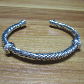 Sterling Silver Jewelry 5mm Double Pave Diamonds Cable Bracelet Solid 925 Sterling Silver Women Bracelet Fine Jewelry
Sterling Silver Jewelry 5mm Double Pave Diamonds Cable Bracelet Solid 925 Sterling Silver Women Bracelet Fine Jewelry