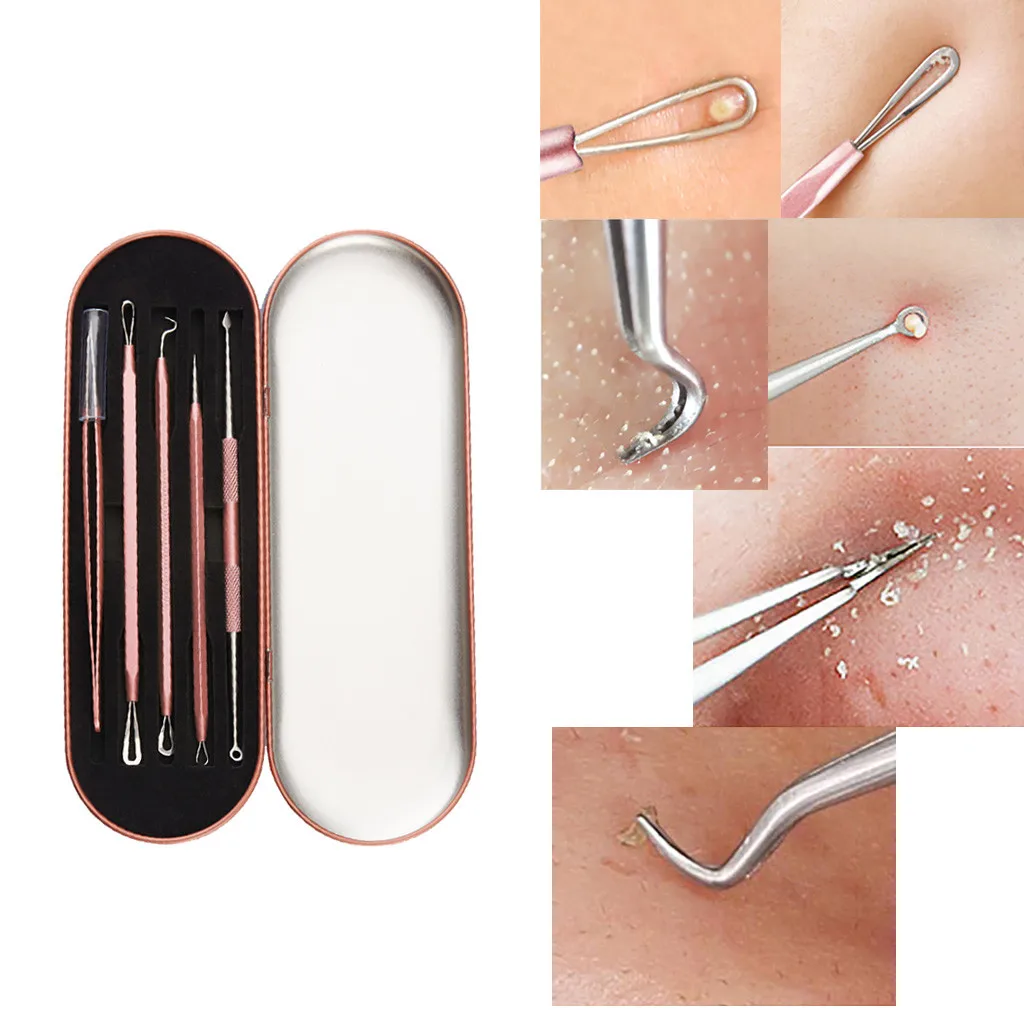 5Pc black head remover blackhead remover facial Stainless Blackhead Facial Acne Spot Pimple Remover Extractor Tool SET 2019#30
5Pc black head remover blackhead remover facial Stainless Blackhead Facial Acne Spot Pimple Remover Extractor Tool SET 2019#30