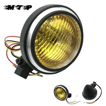 Black Universal Custom Motorcycle Headlight Edge Cut Bullet Yellow/Clear Head Lamp For Cafe Racer Softail Dyna Bobber Chopper
Black Universal Custom Motorcycle Headlight Edge Cut Bullet Yellow/Clear Head Lamp For Cafe Racer Softail Dyna Bobber Chopper