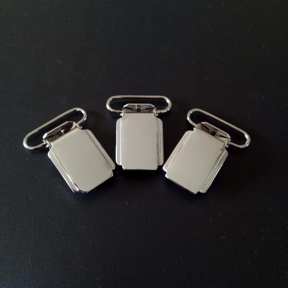 10pcs Top Quality Silver Metal Chromeplate Suspenders,Pacifier Ribbon Clips Holder 1" 25MM Bib Holder Round Plastic Inserts
10pcs Top Quality Silver Metal Chromeplate Suspenders,Pacifier Ribbon Clips Holder 1" 25MM Bib Holder Round Plastic Inserts