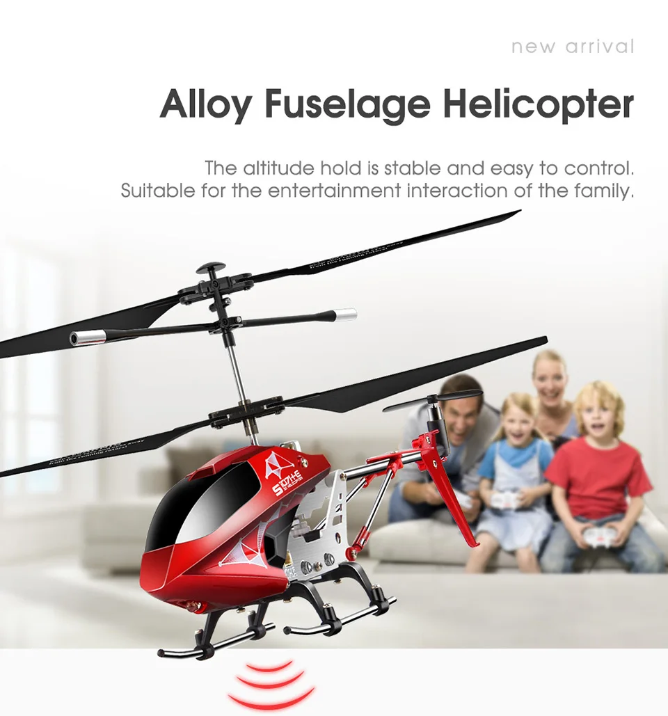 2.4G 3.5CH Hover Altitude Hold RC Helicopter With Gyro RTF - S107H 6 2.4G 3.5CH Hover Altitude Hold RC Helicopter With Gyro RTF - S107H 6