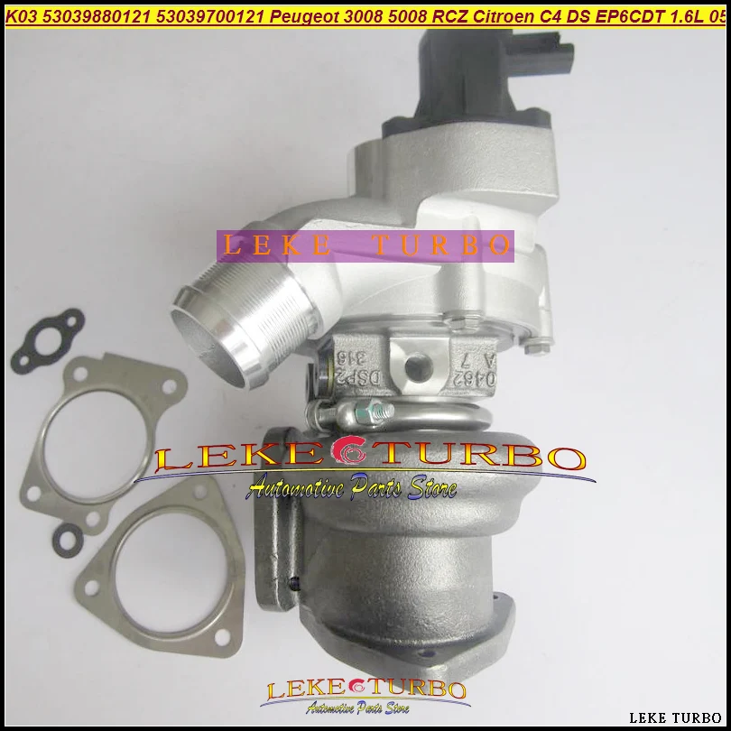 GL-TURBO K03 53039880121 53039700121 0375R9 For Peugeot 207 308 3008 5008 RCZ For Citroen C4 DS 2005- EP6CDT 1.6L (1)