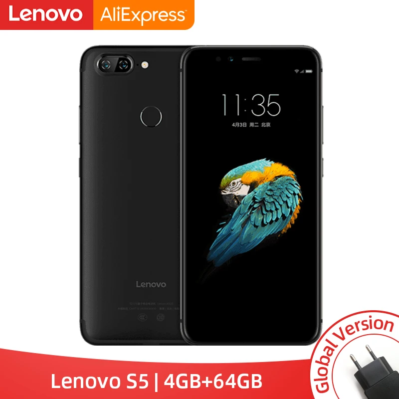 Global Version Lenovo S5 K520 4GB RAM 64GB ROM Smartphone Snapdragon 625 Octa core Dual Rear 13MP Front 16MP Face ID4K Cellphone
Global Version Lenovo S5 K520 4GB RAM 64GB ROM Smartphone Snapdragon 625 Octa core Dual Rear 13MP Front 16MP Face ID4K Cellphone