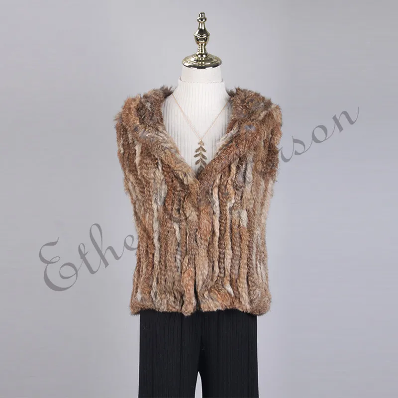 Real Rabbit Fur Jacket Gilet Hooded Womens Hand Knitting Vest Slim Waistcoat Outwear Coat Wholesale
Real Rabbit Fur Jacket Gilet Hooded Womens Hand Knitting Vest Slim Waistcoat Outwear Coat Wholesale