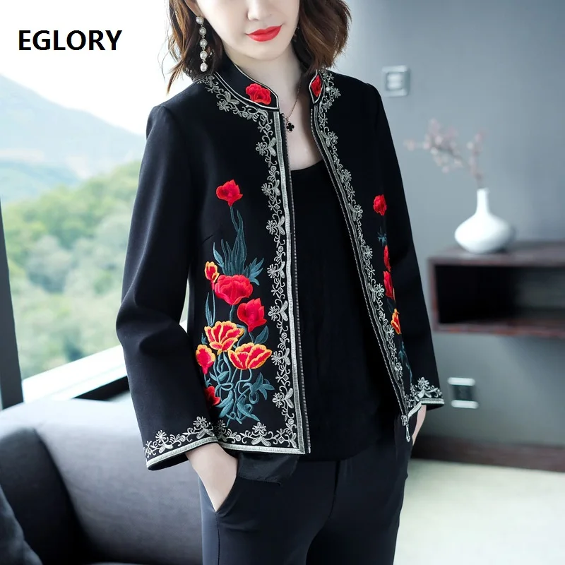 2020 Fashion Jacket Plus Size Tops Coat Women Luxurious Embroidery Floral Long Sleeve Zipper Coat Female Vintage Coat Jacket 4xl
2020 Fashion Jacket Plus Size Tops Coat Women Luxurious Embroidery Floral Long Sleeve Zipper Coat Female Vintage Coat Jacket 4xl
