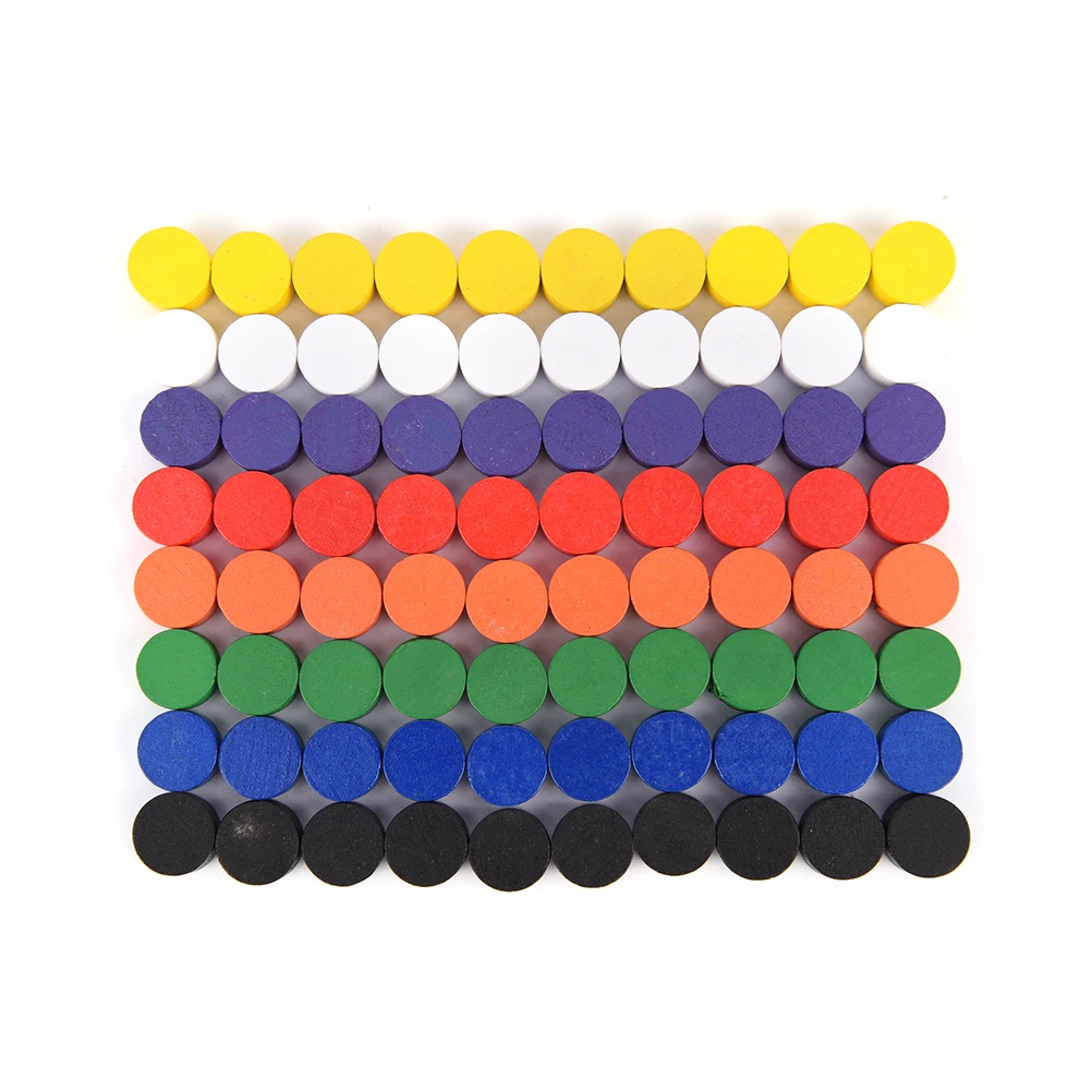100 PCS Wooden Game Pieces Pawn/Chess Boardgame/Educational Games Accessories 8 Colors
100 PCS Wooden Game Pieces Pawn/Chess Boardgame/Educational Games Accessories 8 Colors