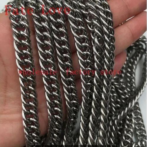 Fate Love in bulk 5meter/lot Shiny Stainless steel 9mm Strong Double Link Chain jewelry Finding Marking Chain DIY
Fate Love in bulk 5meter/lot Shiny Stainless steel 9mm Strong Double Link Chain jewelry Finding Marking Chain DIY