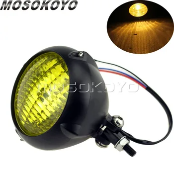 Black Aluminum Bates 4.5" Headlight E-Mark E4 Head Front Lamp for Harley Cafe Racer Triumph Scrambler Chopper
Black Aluminum Bates 4.5" Headlight E-Mark E4 Head Front Lamp for Harley Cafe Racer Triumph Scrambler Chopper