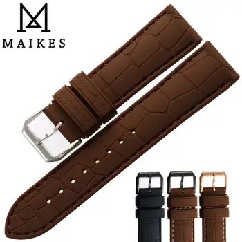 MAIKES New 3D Alligator Grain Brown Silicone Watchband Silver Buckle 20mm 22mm Men Sports Dive Rubber Watch Band Strap
MAIKES New 3D Alligator Grain Brown Silicone Watchband Silver Buckle 20mm 22mm Men Sports Dive Rubber Watch Band Strap