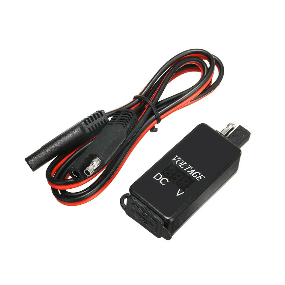 Motorcycle Quick Disconnect Plug with Waterproof Dual USB Charger For Smart Phone Tablet GPS SAE To USB Adapter with Voltmeter
Motorcycle Quick Disconnect Plug with Waterproof Dual USB Charger For Smart Phone Tablet GPS SAE To USB Adapter with Voltmeter