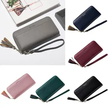 Fashion ladies wallet zipper multi-card large capacity hand-held wallet tassel long wallet leather small square bag DropshipY612
Fashion ladies wallet zipper multi-card large capacity hand-held wallet tassel long wallet leather small square bag DropshipY612