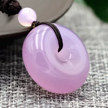 Drop shipping Natural Pink Chalcedony Pendant Circle Peace Buckle Pendant Necklace Gift for Women fashion Crystal Jewelry
Drop shipping Natural Pink Chalcedony Pendant Circle Peace Buckle Pendant Necklace Gift for Women fashion Crystal Jewelry