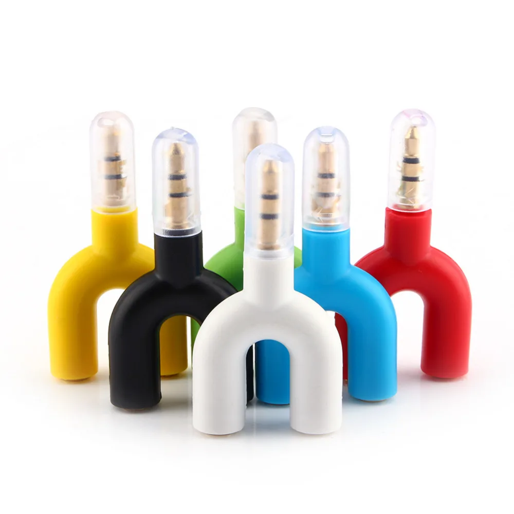 U Type 3.5mm Headphone Jack Male To Female Audio Cables Splitter Adapter Plug Use For iPhone Mobile Phone MP3 Tablet PC
U Type 3.5mm Headphone Jack Male To Female Audio Cables Splitter Adapter Plug Use For iPhone Mobile Phone MP3 Tablet PC