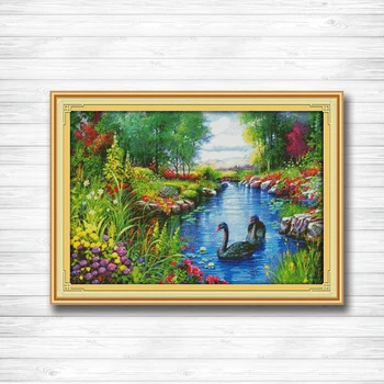 The peaceful landscape Swan forest flowers dmc 14CT11CT counted cross stitch Needlework Set Embroidery kits chinese cross stitch 
The peaceful landscape Swan forest flowers dmc 14CT11CT counted cross stitch Needlework Set Embroidery kits chinese cross stitch