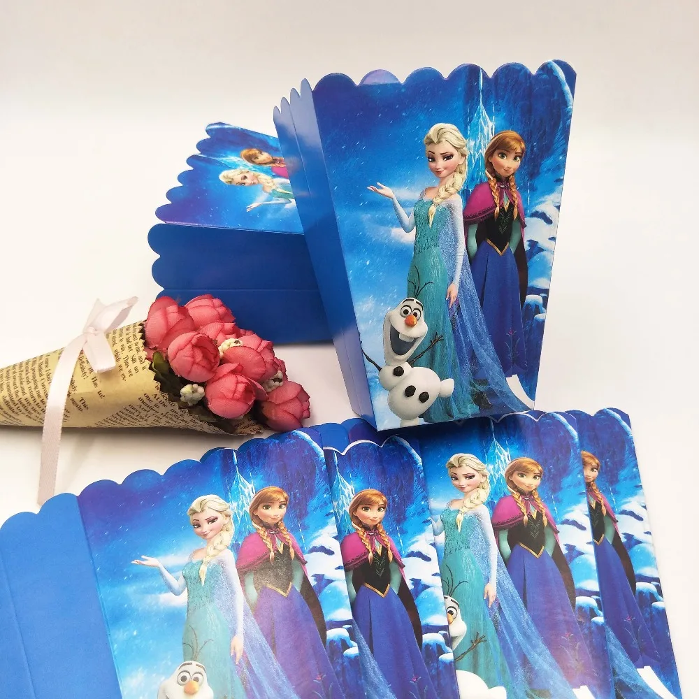 6 pcs/lot Ice and Snow frozen cartoon theme birthday party decorations kids popcorn box candy girls favor suppliers disposable
6 pcs/lot Ice and Snow frozen cartoon theme birthday party decorations kids popcorn box candy girls favor suppliers disposable