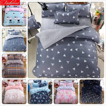 4pcs Set Bed Sheet Duvet Cover Pillow Case Home Textile Full King Queen Twin Single Double Size Bedlinen 1.5m 1.8m 2m Bedclothes
4pcs Set Bed Sheet Duvet Cover Pillow Case Home Textile Full King Queen Twin Single Double Size Bedlinen 1.5m 1.8m 2m Bedclothes
