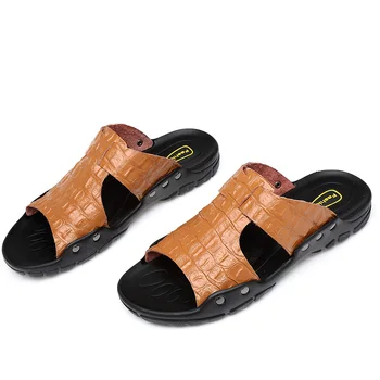 Mens sandals summer Large size 38-50 Beach Sandals Crocodile pattern Man shoes Embossing Fashion sandals 2019 New
Mens sandals summer Large size 38-50 Beach Sandals Crocodile pattern Man shoes Embossing Fashion sandals 2019 New