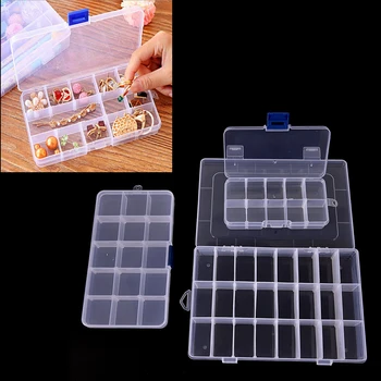 15/10/24 Slots Adjustable Jewelry Storage Box Case Clear Jewelry Bead Organizer Box Storage Container Case Craft Organizer Tool
15/10/24 Slots Adjustable Jewelry Storage Box Case Clear Jewelry Bead Organizer Box Storage Container Case Craft Organizer Tool