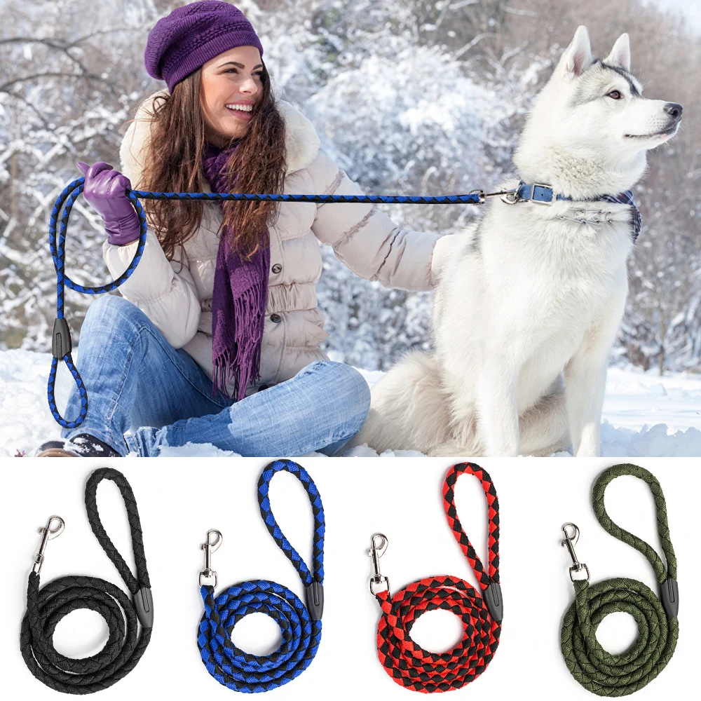 Nylon Rope Pet Running Tracking Leashes Reflective Large Dog Leash Long Lead Dog Mountain Climbing Rope for Medium Large Big Dog
Nylon Rope Pet Running Tracking Leashes Reflective Large Dog Leash Long Lead Dog Mountain Climbing Rope for Medium Large Big Dog