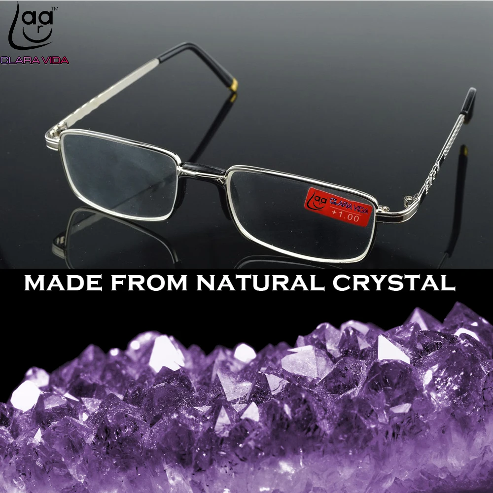 = Clara Vida =two Pieces Full-rim Natural Crystal Lenses Alloy Comfortable Nose Pad Reading Glasses +1 +1.5 +2 +2.5 +3 +3.5 +4
= Clara Vida =two Pieces Full-rim Natural Crystal Lenses Alloy Comfortable Nose Pad Reading Glasses +1 +1.5 +2 +2.5 +3 +3.5 +4