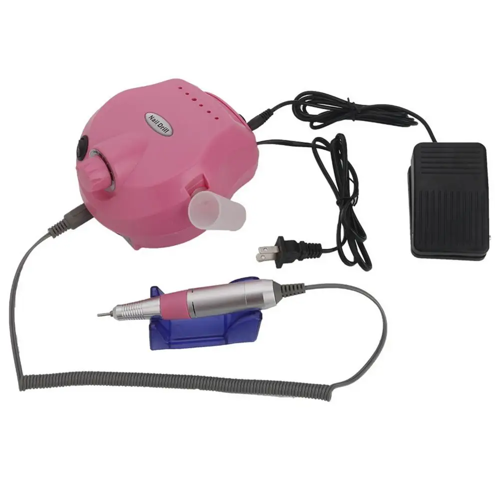 

Professional 30000RPM Nails Care Electric Polisher Nail Art Drill US Standard Pink