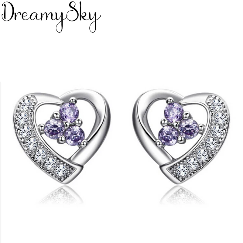 DreamySky Real 925 Sterling Silver Love Heart Earrings For Women Luxury Brand Earrings Wedding Jewelry Pendientes Brincos
DreamySky Real 925 Sterling Silver Love Heart Earrings For Women Luxury Brand Earrings Wedding Jewelry Pendientes Brincos