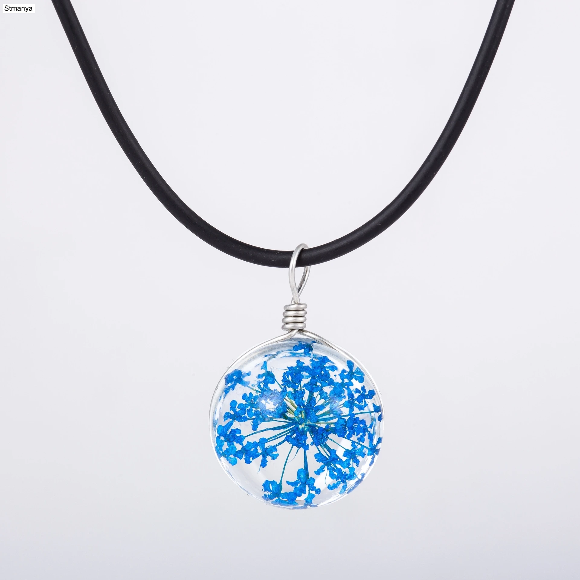 Colorful dried flower necklace, star shaped plant snowflake modeling handmade glass jewelry wholesale DIY Pendant
Colorful dried flower necklace, star shaped plant snowflake modeling handmade glass jewelry wholesale DIY Pendant