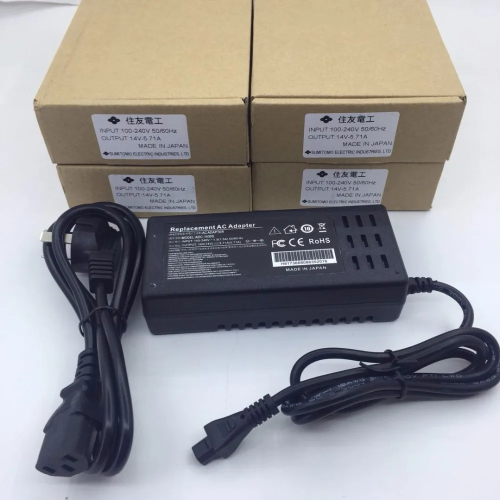 5pcs/lot 14V/5.71A AC adapter charger ADC-1430 for Sumitomo T-71C T-71C T-71M Z1C Q101 T-600C T-82C fiber fusion splicer
5pcs/lot 14V/5.71A AC adapter charger ADC-1430 for Sumitomo T-71C T-71C T-71M Z1C Q101 T-600C T-82C fiber fusion splicer
