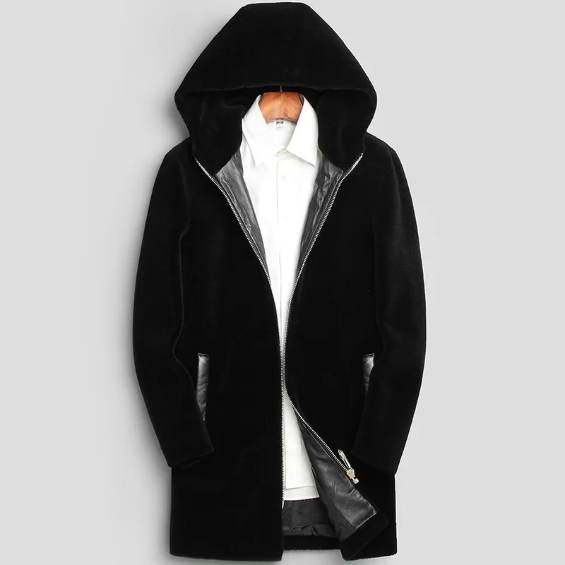 AYUNSUE Real Fur Coat Men Sheep Shearing Wool Coat Winter Jacket Men's Long Coat Fur Hooded Real Leather Erkek Mont KJ806
AYUNSUE Real Fur Coat Men Sheep Shearing Wool Coat Winter Jacket Men's Long Coat Fur Hooded Real Leather Erkek Mont KJ806