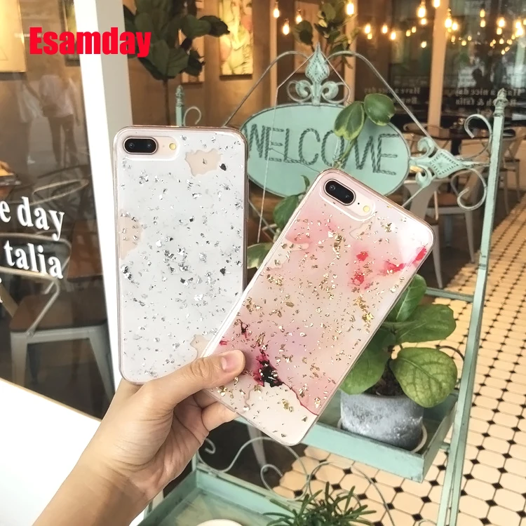 Esamday Luxury Bling Marble Phone Case For iPhone X XS Max XR Gold Foil Soft TPU Cover For iPhone 7 8 6 6s Plus Glitter Case
Esamday Luxury Bling Marble Phone Case For iPhone X XS Max XR Gold Foil Soft TPU Cover For iPhone 7 8 6 6s Plus Glitter Case