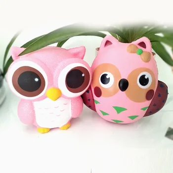 

Creative Pinch Squishy Decompression Slow Rebound Toy Squishy Owl New PU Simulation Animal with Fragrant Squeezed Toys